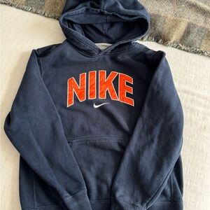Nike Hoodie Kids Navy Blue & Red